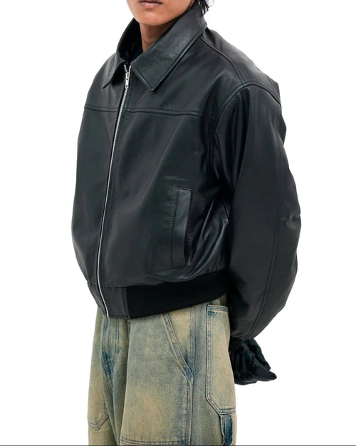 Cropped Carbon Black Jacket