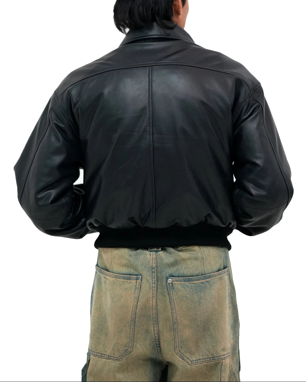Cropped Carbon Black Jacket