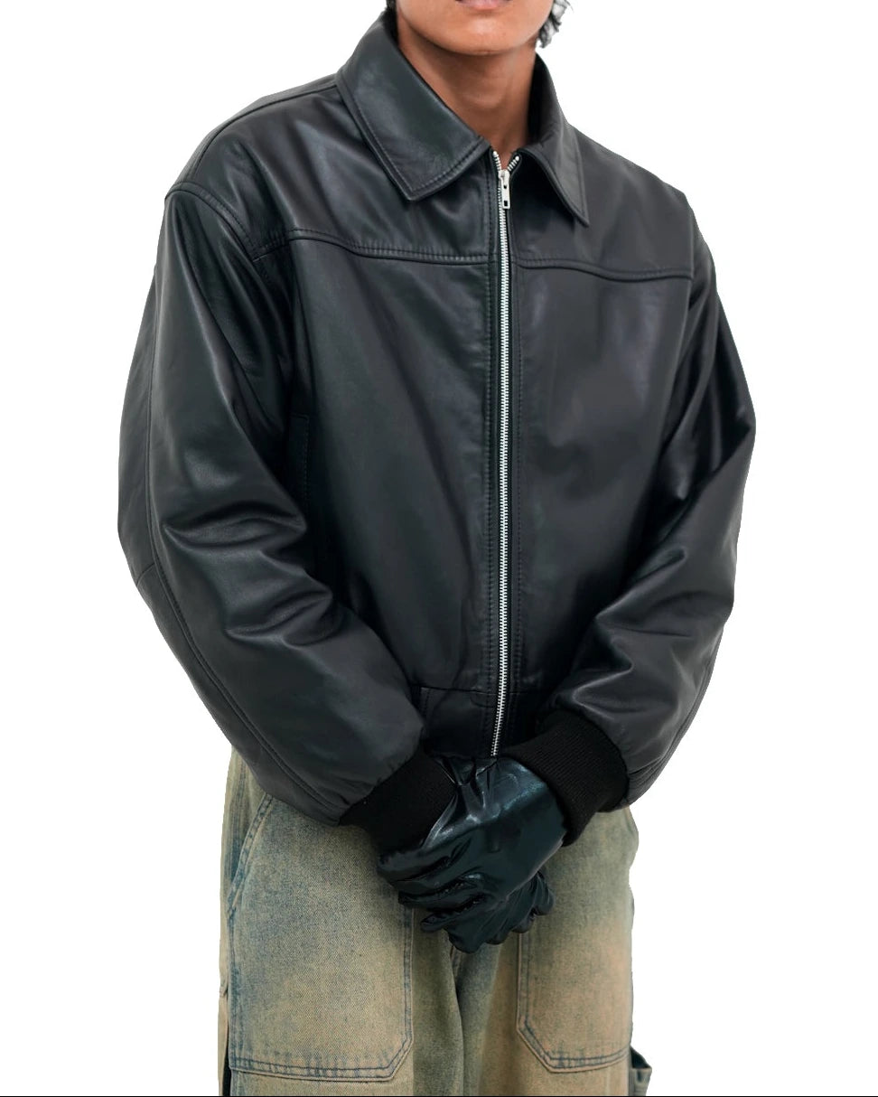 Cropped Carbon Black Jacket